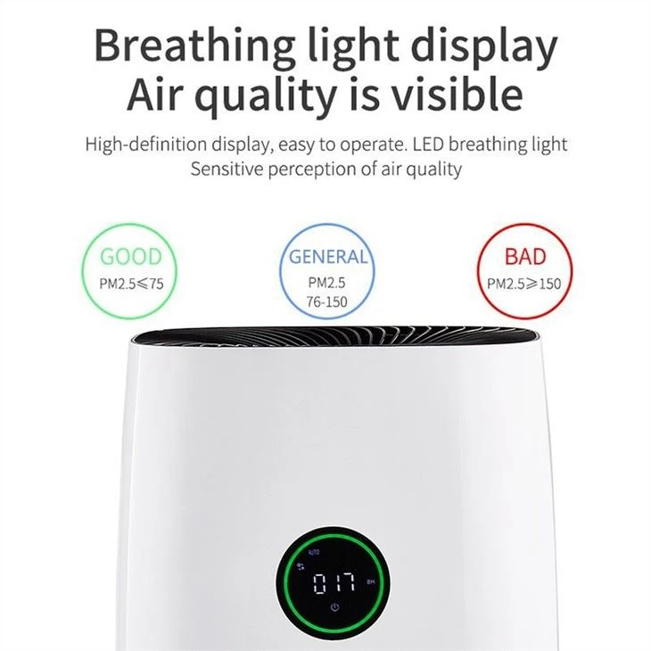 BKJ-500 Home Air Purifier With HEPA Filter