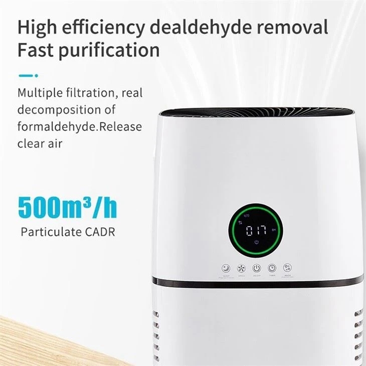 BKJ-500 Home Air Purifier With HEPA Filter